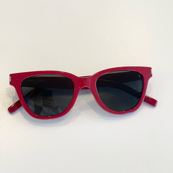 Saint Laurent Paris YSL SL51 Small 003 51 20 145 Red Sunglasses Made In ITALY - Picture 1 of 11